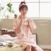 Váy ngủ nữ 2019 dễ thương cotton mùa hè phiên bản Hàn Quốc lỏng lẻo áo dài mùa hè cho học sinh - Đêm đầm váy mặc ở nhà Đêm đầm