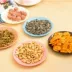 Sáng tạo trái cây sấy khô tấm đầy màu sắc bộ đồ ăn món ăn nhỏ đồ ăn nhẹ hạt dưa tấm phẳng cấp thực phẩm nhựa snack món ăn