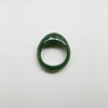 Green jasper from Khotan district, ring