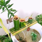 C Новая бамбуковая вода, циркулирующая бамбуковая трубка, проводящая вода, проводящая водяной косилки, фильтр бамбука плавного водяного ландшафта.