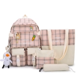 Школьный рюкзак, универсальная сумка через плечо, вместительный и большой шоппер, в корейском стиле, для средней школы