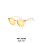 NET Studio thời trang Hàn Quốc trong suốt hộp màu kính râm nam nữ kính râm kính màu vàng kính mắt thời trang