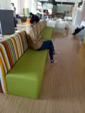 Заводская индивидуальная L -образная угловая карта сидячий диван диван -центральный центр угловой стул отдых коридор торговый центр ожидает длинной скамейки