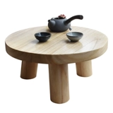 Японский стиль жареный Тонгми Татами Кофейный столик для залива Стол Стол Стол Небольшой журнальный столик минималистский мини -низкосторонний балкон с творческим круглым квадратным столом