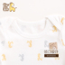 Tong Tai 2018 new baby cotton nửa tay T-Shirt mùa hè 6-12 tháng bé vòng cổ áo thun ngắn tay áo mở vai Áo thun