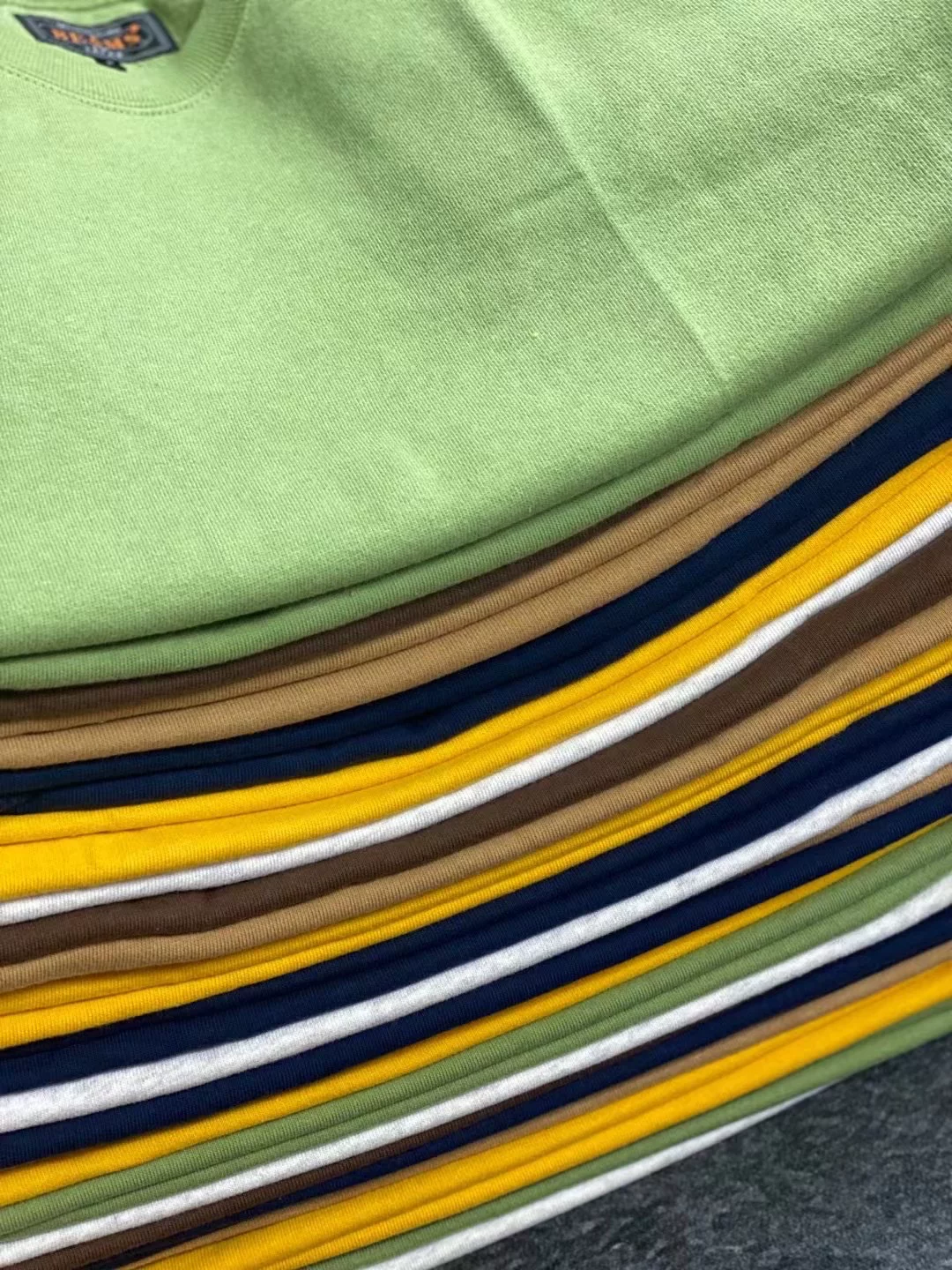 SHORT SLEEVE CUT OFF SWEATSHIRT 水洗毛边圆领短袖 质感好 舒适
