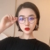 Phiên bản Hàn Quốc của trường retro retro kim loại khung gương phẳng văn học cổ điển nam nữ có thể được trang bị khung kính cận thị - Kính khung Kính khung