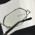 Harajuku ulzzang kính đỏ khung kính đa giác nữ kính đồng bằng nữ gương phẳng phẳng với cận thị