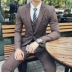 Mới phù hợp với nam phong cách Người Anh Hàn Quốc phiên bản của tự trồng phù hợp với kinh doanh bình thường phù hợp với đám cưới ăn mặc kích thước nhỏ của nam giới thủy triều quần short nam Suit phù hợp