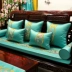 Gỗ gụ sofa đệm mới của Trung Quốc cổ điển đồ gỗ vững chắc vòng ghế đệm anti-skid La Hán giường miếng bọt biển cushion cover tùy chỉnh Ghế đệm / đệm Sofa