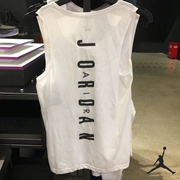 Air Jordan Jordan chạy bóng rổ vest AJ tập thể dục thoáng khí khô nhanh không tay T-Shirt nam đào tạo áo sơ mi