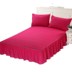 Simmons giường bìa giường màu rắn váy giường đặt mảnh duy nhất Hàn Quốc Công Chúa đồng bằng trải giường 1.8 1.5 1.2 m Váy Petti
