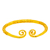 Westward Journey Sun Wukong Claw Bracelet Nam và nữ Việt Nam Sha Jin Glossy Solid Gold Hoop Open Bracelet vòng tay nam vàng Vòng đeo tay Cuff