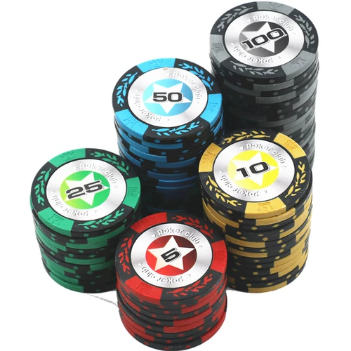Техасский покерный чип набор шахматы и комната для карт Маджонг Павильон Специальный Лас -Вегас Чипс Чипс Кам