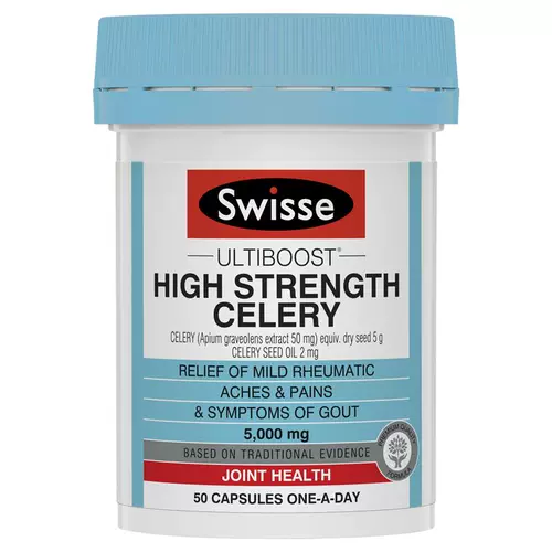 Австралийская прямая почтовая почта Swisse High Streangth Celerery High -Concentration Celery Celery 5000 мг 50 капсул