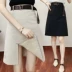 2018 mùa hè mới XL phần dài vành đai váy chất béo mm Hàn Quốc phiên bản của chia váy giản dị 200 kg chân váy voan dài Váy