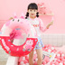 Pig Peggy bơi vòng mạng đỏ in nước em bé đồ chơi bơm hơi rung động xã hội người trẻ em phao cứu sinh - Cao su nổi phao cổ cho bé Cao su nổi