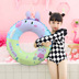 Pig Peggy bơi vòng mạng đỏ in nước em bé đồ chơi bơm hơi rung động xã hội người trẻ em phao cứu sinh - Cao su nổi phao cổ cho bé Cao su nổi