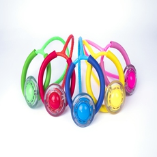 Скакалка на одну ногу 买一送一儿童闪光跳跳球成人健身球旋转跳环圈单脚甩球儿童跳跳圈