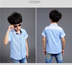 Trẻ em mặc 2018 mùa hè thủy triều mới của Hàn Quốc Boy dài tay áo trẻ em áo bông lớn con ngắn tay áo Áo sơ mi