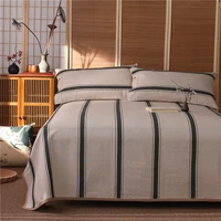 Bông vải thô cũ ba mảnh dày mã hóa tấm bông mùa hè ghế điều hòa không khí đôi giường 1,5m1,8m - Thảm mùa hè chieu tre