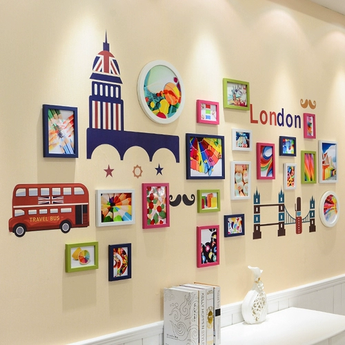 Фотография, настенная фоторамка для спальни, в британском стиле