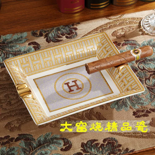 Роскошная модная керамическая пепельница для гостиной, декор, домашний декор