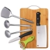 Hộ gia đình thớt thép không gỉ cutter set bếp thớt cắt dao kết hợp thớt board trái cây dao cắt dao toàn bộ