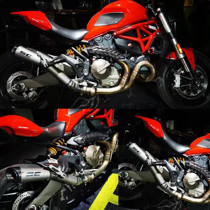 Подходящие для выхлопной трубы модифицированного титана Ducati Monster1200 Monster821