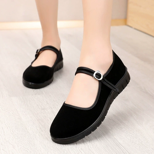 Слипоны, обувь, рабочие танцующие нескользящие туфли для отдыха для матери, мягкая подошва