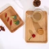 Mới sushi Nhật Bản rắn tấm gỗ Elm trẻ em thực phẩm bổ sung tấm trái cây tấm gỗ sáng tạo bảo vệ môi trường khay bộ đồ ăn