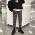 Một mẫu quần nam nam mùa thu mới phiên bản nam Hàn Quốc của xu hướng quần kẻ sọc thường mặc quần dài quần dài nam Quần tây thường
