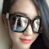2017 Hàn Quốc phiên bản của retro triều kính mát nam giới và phụ nữ các cặp vợ chồng đen siêu lớn sửa chữa hộp mặt mặt tròn sunglasses dù để che nắng gương kính mát Kính râm
