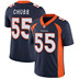 NFL bóng đá jersey Broncos Mustang 55 CHUBB tân binh thế hệ thứ hai huyền thoại thêu jersey găng tay chơi bóng bầu dục bóng bầu dục