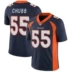NFL bóng đá jersey Broncos Mustang 55 CHUBB tân binh thế hệ thứ hai huyền thoại thêu jersey bóng bầu dục