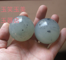 Украшения на руку 天然水墨岫玉手球 奇石岫玉健身球 老人健康按摩把玩件玉圆球把玩