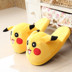 Sáng tạo Pokemon Pokemon Bear Cotton Twisted Kaqiu Dahuang Duck Bao gồm tất cả sang trọng Cặp đôi dép bông dép bitis nữ Dép