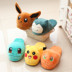 Sáng tạo Pokemon Pokemon Bear Cotton Twisted Kaqiu Dahuang Duck Bao gồm tất cả sang trọng Cặp đôi dép bông dép bitis nữ Dép