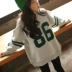Cha mẹ và con gái mùa thu Quần áo trẻ em Hàn Quốc Quần áo bé gái và áo len cotton hai mảnh phù hợp với thời trang thể thao - Trang phục dành cho cha mẹ và con áo thun gia đình Trang phục dành cho cha mẹ và con
