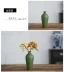 Bình gốm thủ công men xanh cắm hoa cổ điển cắm hoa Văn hóa nước trang trí nhà Trung Quốc đồ trang trí thủ công sứ - Vase / Bồn hoa & Kệ Vase / Bồn hoa & Kệ