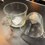 Ikea 365+ Большая чашка стеклянной чашки для кружки чашка черная чашка чашка для кофейной чашки испытана на жару -устойчивая и упавшая в микроволновую печь