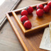 Nhật bản khay gỗ hình chữ nhật khay gỗ khách sạn nhà thịt nướng món ăn món ăn trà cốc bằng gỗ khay tấm gỗ gia dụng gỗ Tấm