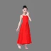 Fanghua trắng mới với váy nhảy hiện đại xếp li váy khiêu vũ quần áo trẻ em trang phục váy váy - Trang phục đầm đẹp cho be gái 7 tuổi Trang phục