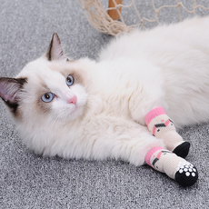 Носки для животных 狗狗袜子猫鞋防抓防脏脚套泰迪比熊小狗袜猫咪户外鞋子宠物的袜子