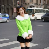 Короткое шерстяное пальто, демисезонный плащ с бантиком, подходит для подростков, 2019, в корейском стиле, увеличенная толщина