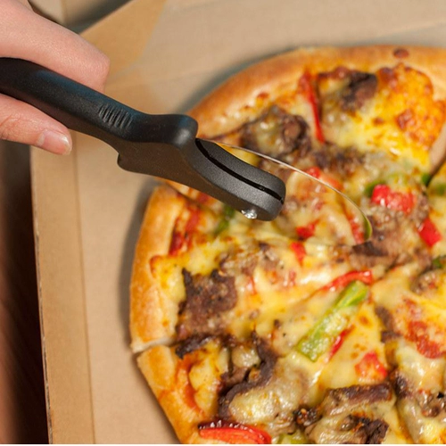 Выпечка DIY Инструмент пицца Колесо Нож Большое лезвие хрустящее колесо пицца.