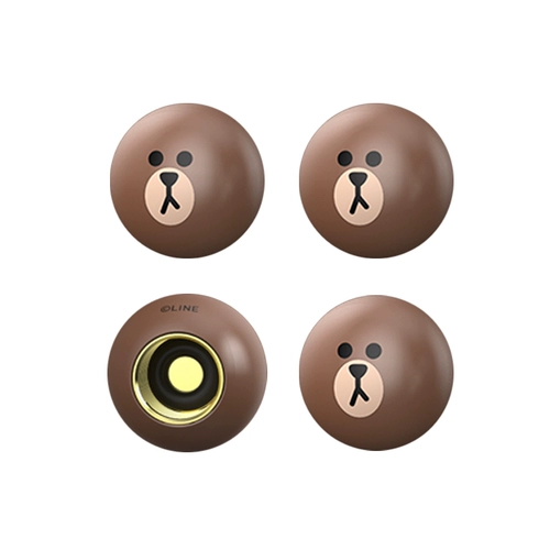 Line friends, колесо, шины, резиновый модифицированный милый мультяшный ниппель