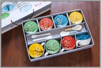 Японская чашка, комплект, керамическая подарочная коробка, посуда, ручная роспись, подарок на день рождения