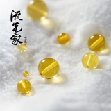 [流光家 2-12mm  金珀圆珠 diy散珠 108佛珠  原矿打磨 可出证书]