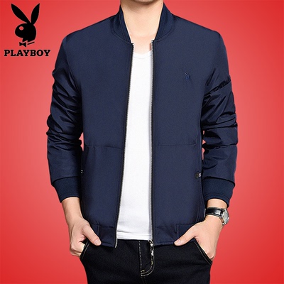 Playboy áo khoác nam Hàn Quốc phiên bản của xu hướng tự trồng đẹp trai 2018 mới thanh niên áo khoác mùa xuân và mùa thu của nam giới đích thực
